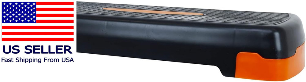 Adjustable Workout Aerobic Stepper Step Platform Trainer, 27-Inch, Multiple Colo