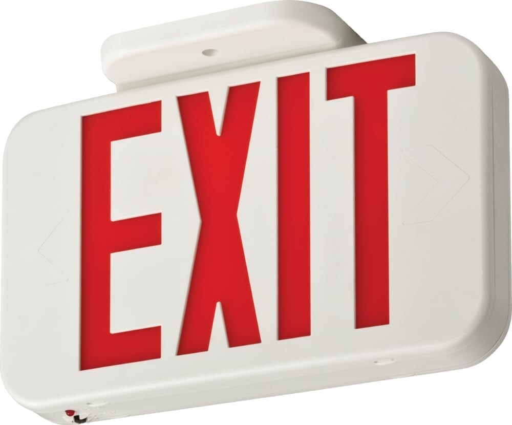 Exit Sign - Lithonia Lighting EXRG M6 Single-Sided LED, WHITE