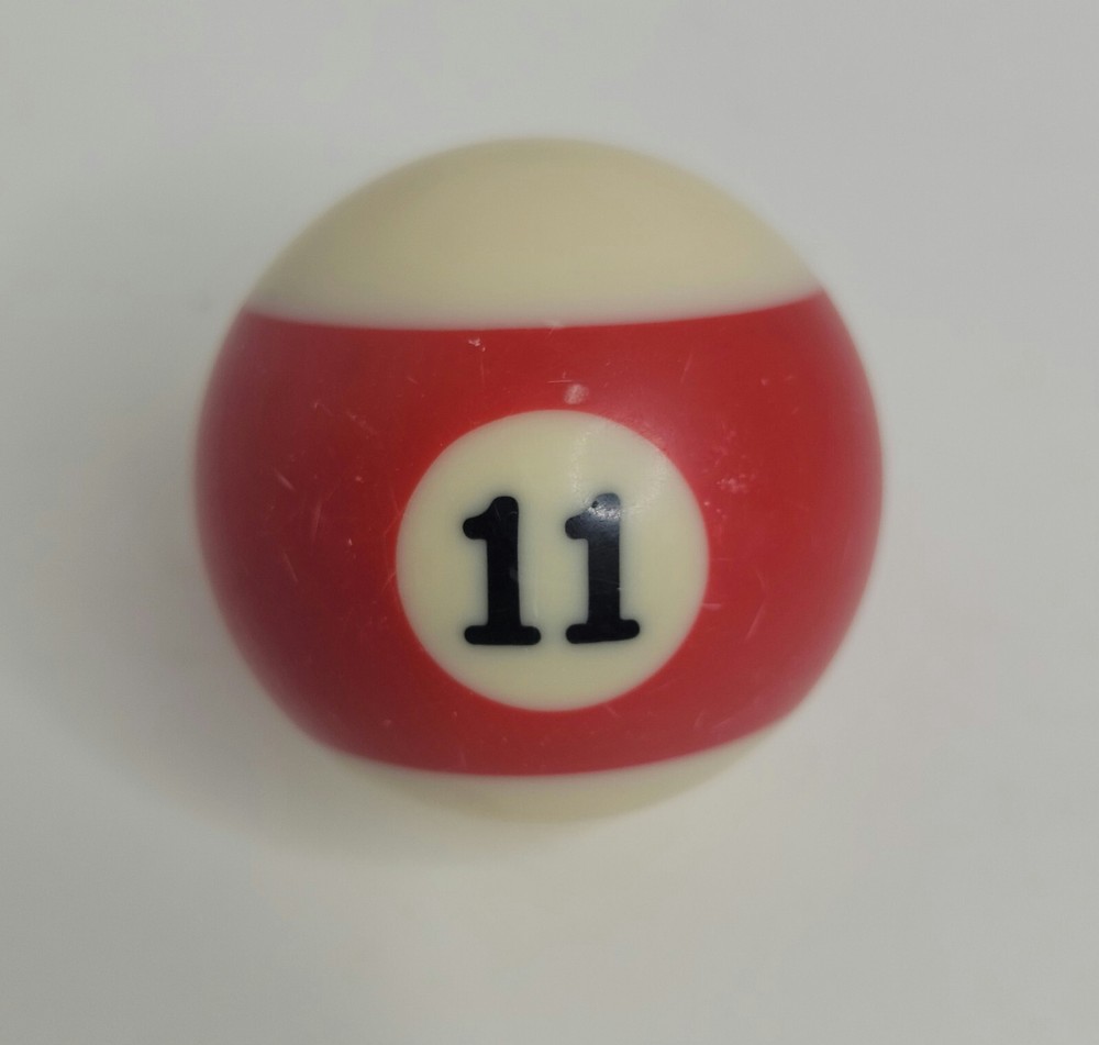 Replacement Pool Ball Billiards #11 - 2-1/4" Vintage