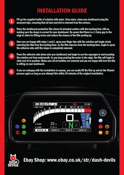 Dash Devils Dash Protector:YAMAHA FJR1300 2013-2022