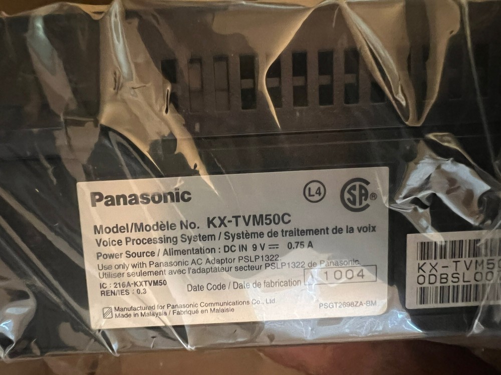 Panasonic KX-TVM50 / KX-TVM50C Voice Processing System *NEW in original box*