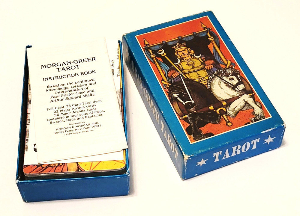 Morgan Greer Tarot 1979 First Edition Card Deck 2pc Box 1 Duplicate Card