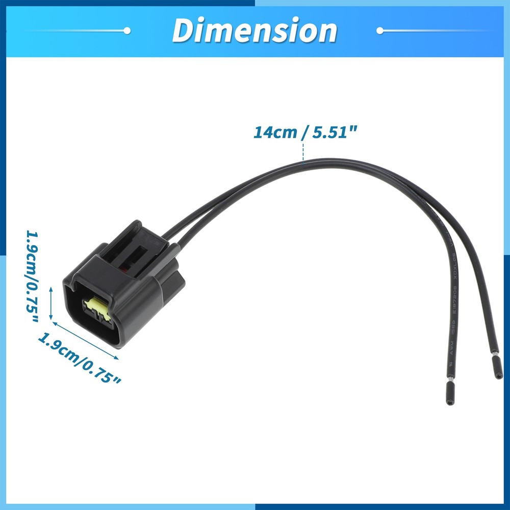 2Pcs Camshaft Position Sensor Connector Plug harness for Ford