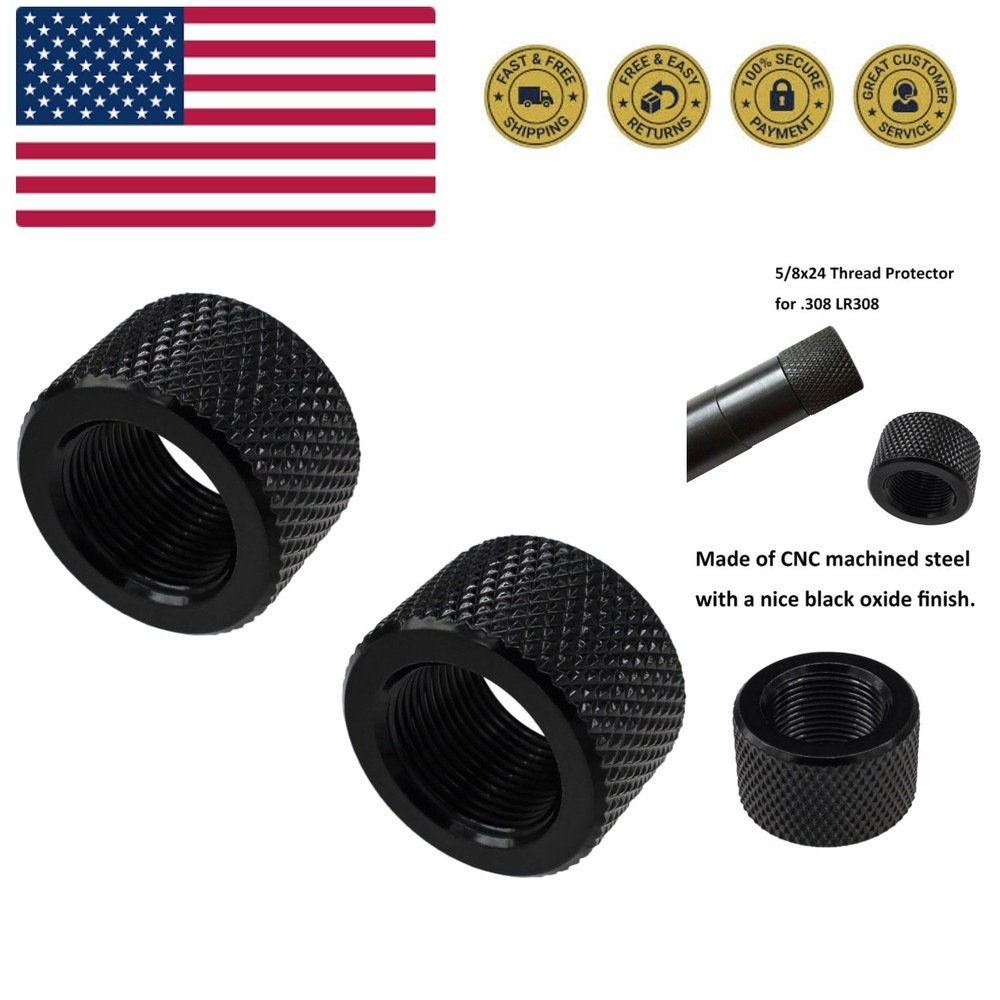 Thread Protector 1/2 x 28 for .22LR .223 & 5.56 2 Pack