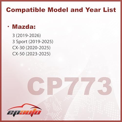 CP773 (CF12773) Cabin Air Filter includes Activated Carbon, Replacement for