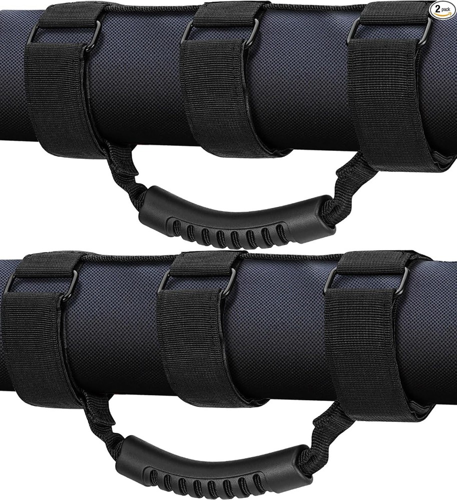 2 Pack Grab Handle Set Comp Size: 2Style: Rubber handle (Standard)Color: Black