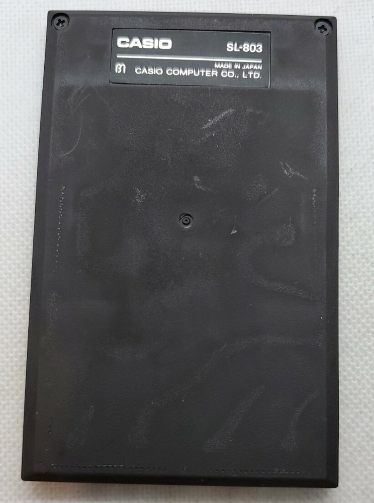 Vintage Casio SL-803 Solar Calculator