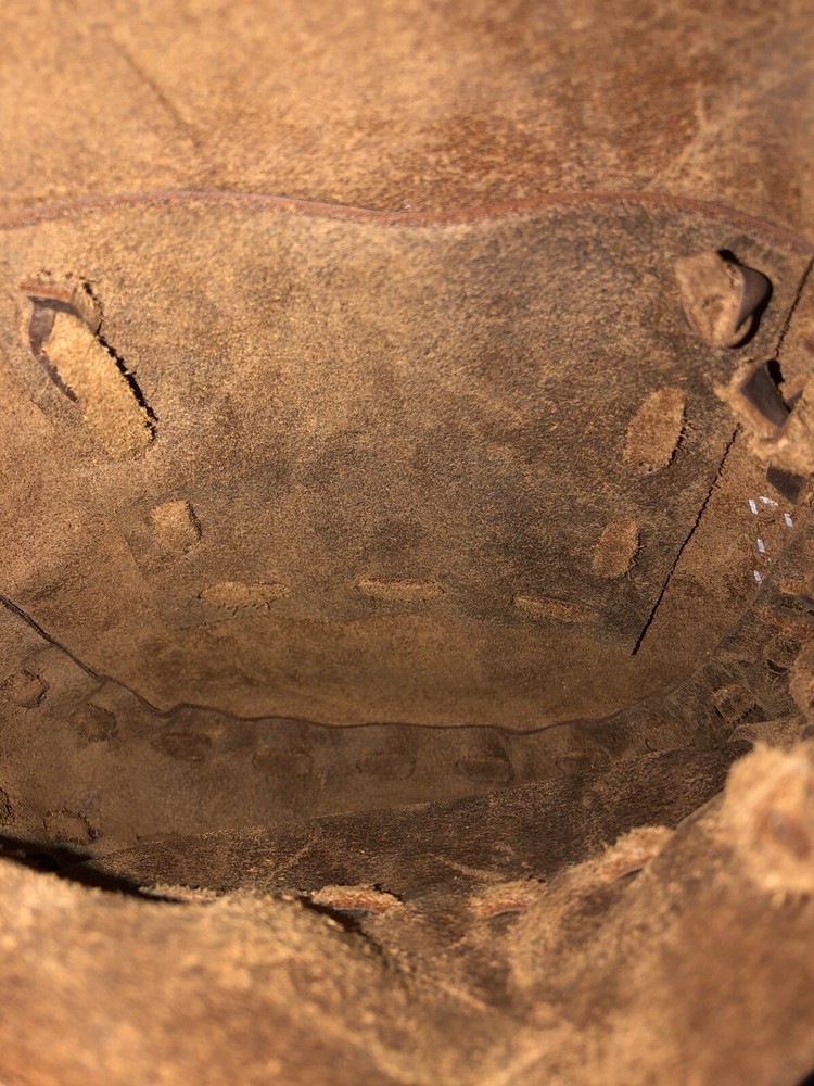 Handcrafted brown Leather Bag, muzzleloading hunting possible bag,black powder