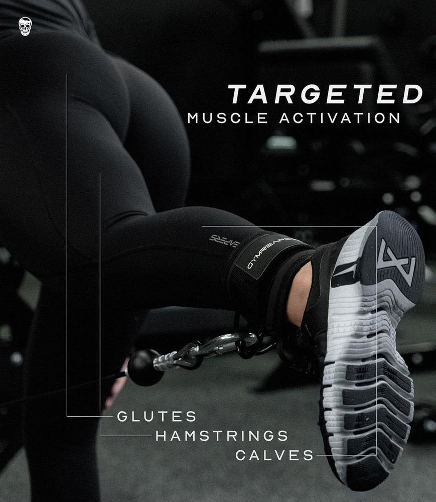 Ankle Straps for Cable Machine Kickbacks, Glute Workouts, Lower Body Exercises -
