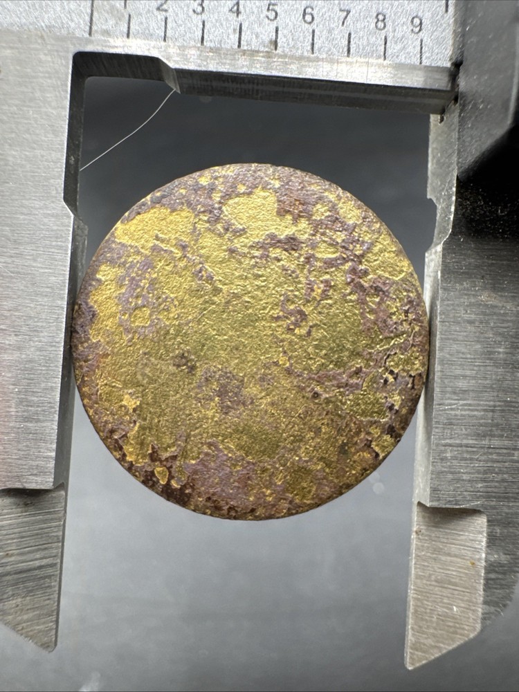 Colonial Era Button Found In Virginia Flat Button #66