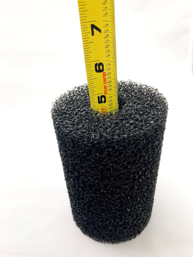 Large Overflow Filter Box with Intake Round Pre-Filter Foam Sponge 6.9"L x 4"W