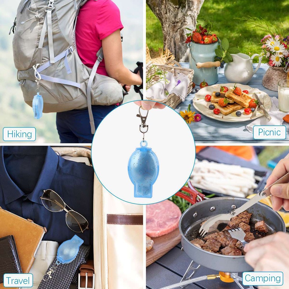 Foldable Fork Spoon Spork Set +Box Stainless Steel Portable Folding Camping Flat