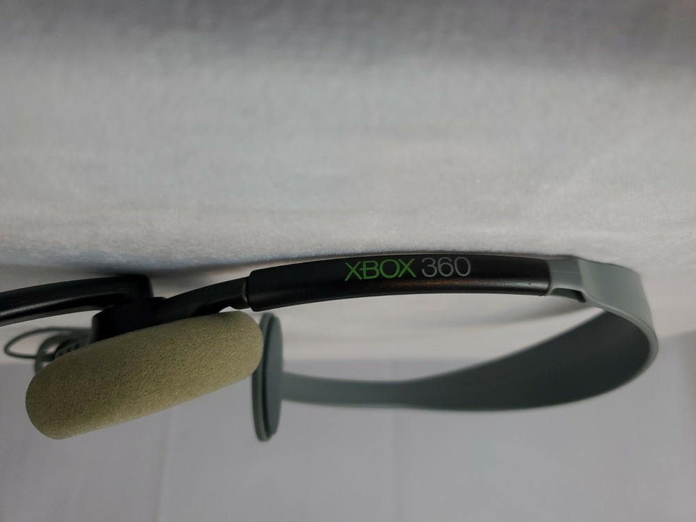 GENUINE MICROSOFT XBOX 360 WIRED CHAT HEADSET W/ BOOM microphone - Free Ship