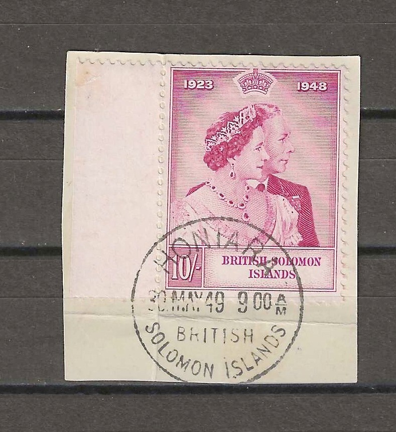 BRITISH SOLOMON ISLANDS 1949 SG 76 USED