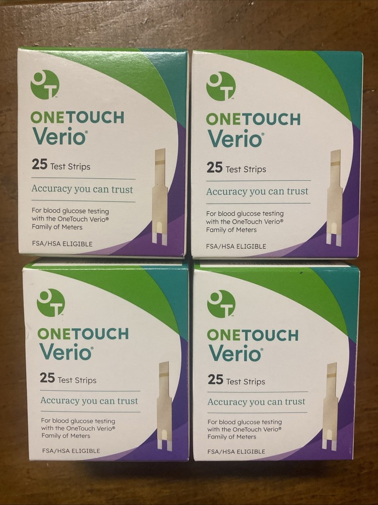 OneTouch Verio Test Strips 100 Ct Total Exp 2026+