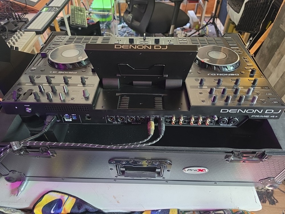 Denon DJ PRIME4+ With PROX case