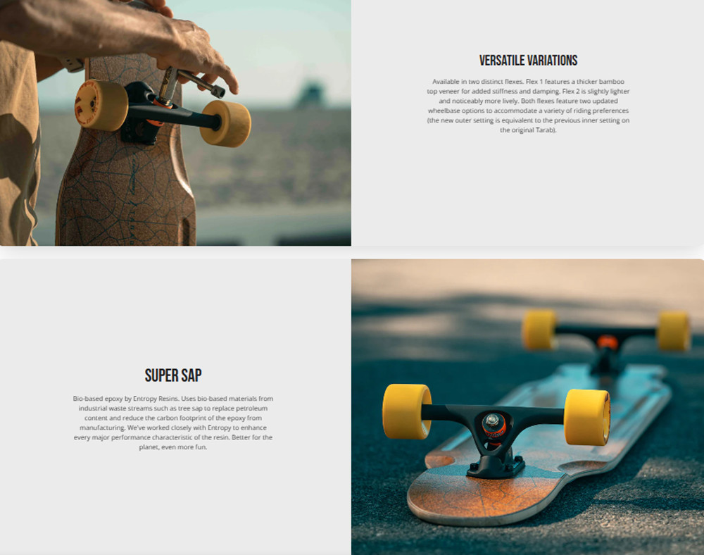 Loaded Tarab II Flex 1 Skateboard Complete Brown 9.5x47"