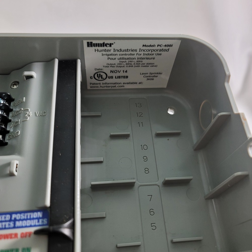 Hunter Pro-C PC-400i Timer CONTROLLER BOX ONLY- EMPTY. NO MODULES. READ