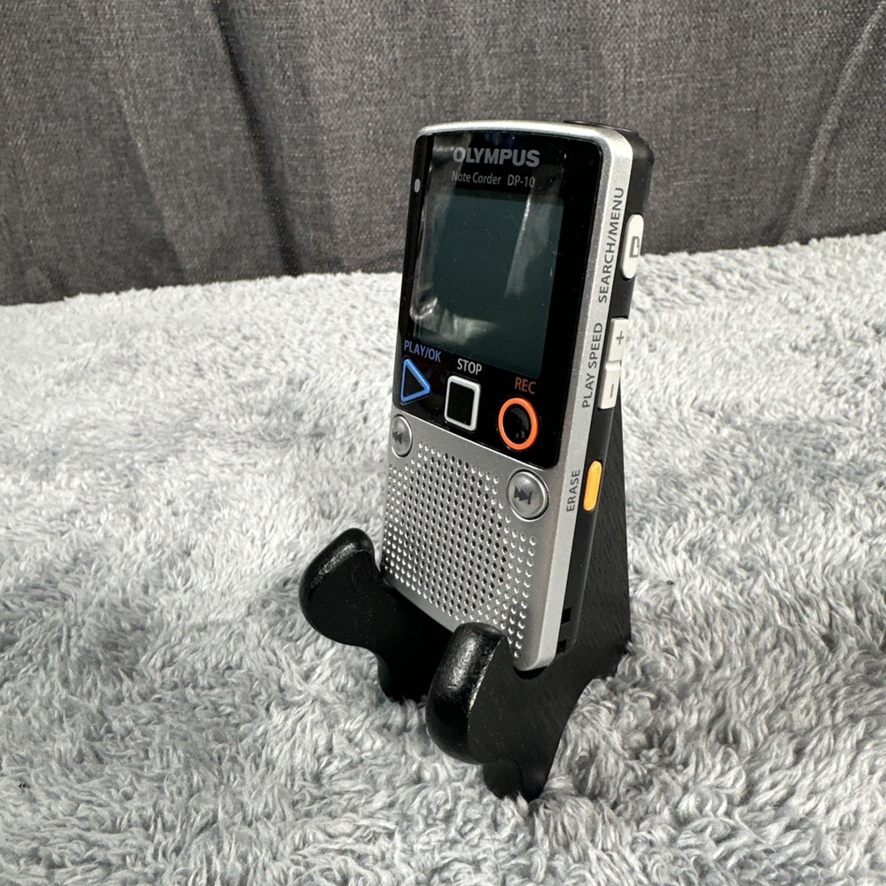 Olympus Note Corder DP-10 Compact Digital Recorder 4 Speed Playback Tested Works