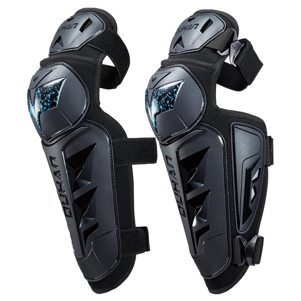 4 PCS Motorcycle Shin Guards Elbow Knee Pads Adjustable AntiSlip Protective