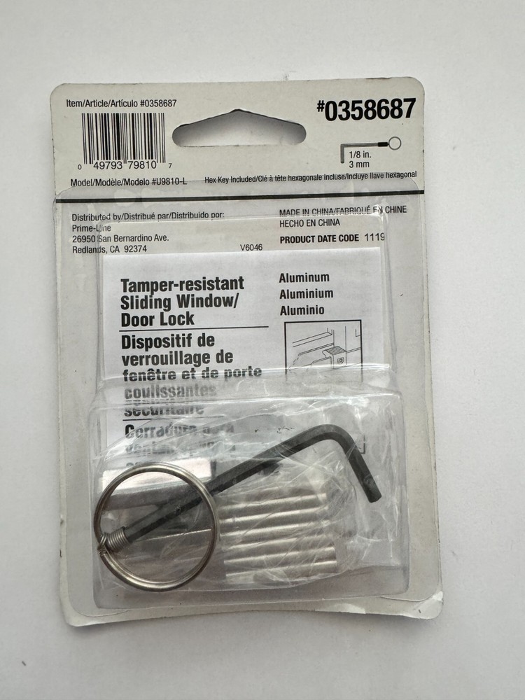 Gatehouse 2pc Sliding Window Lock 0358687