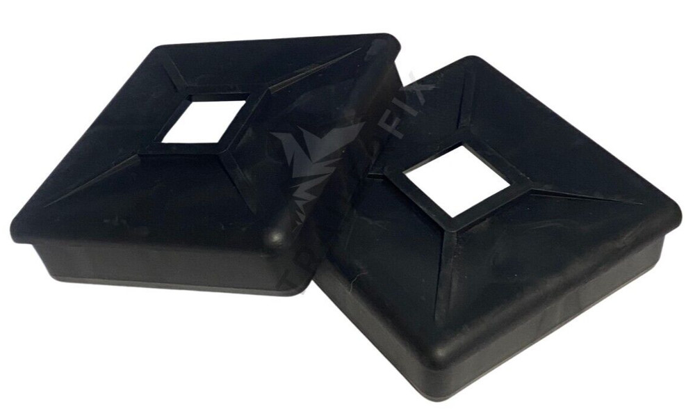 2 Pack 4" x 4" RV Rubber Bumper Cap End Plug Camper Motorhome Travel Trailer
