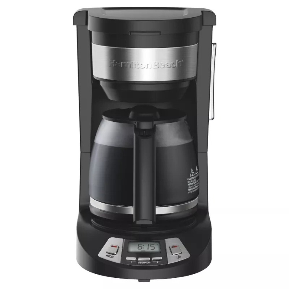 12 Cup Programmable Coffee Maker - Black - 46290: Drip Coffee Machine