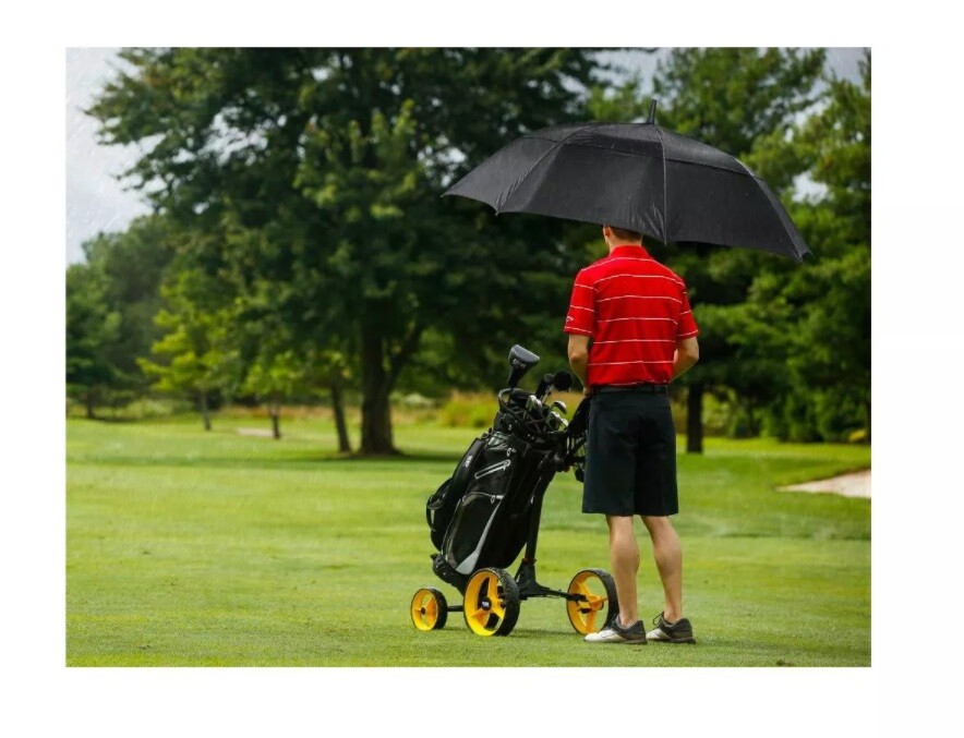 IZZO Golf 56" Golf Umbrella - Black
