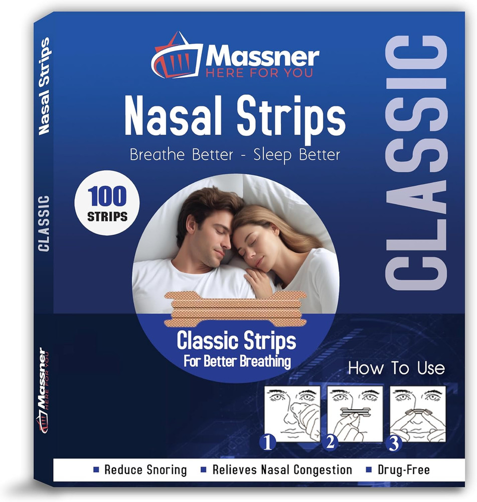 Nasal Strips for Snoring, Large 100 Pack - Extra Strength Anti Snoring Solution