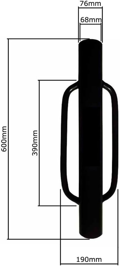 Fence Post Driver with Handle, 12LB Black Iron T Post Pole Pounder Hand Post Ram