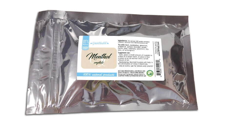 2 OZ Menthol Crystals 100% PURE - Natural  MORE SIZES!