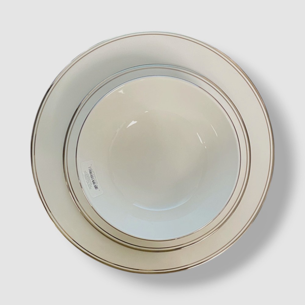 Lenox White Platinum 3-Piece Place Setting