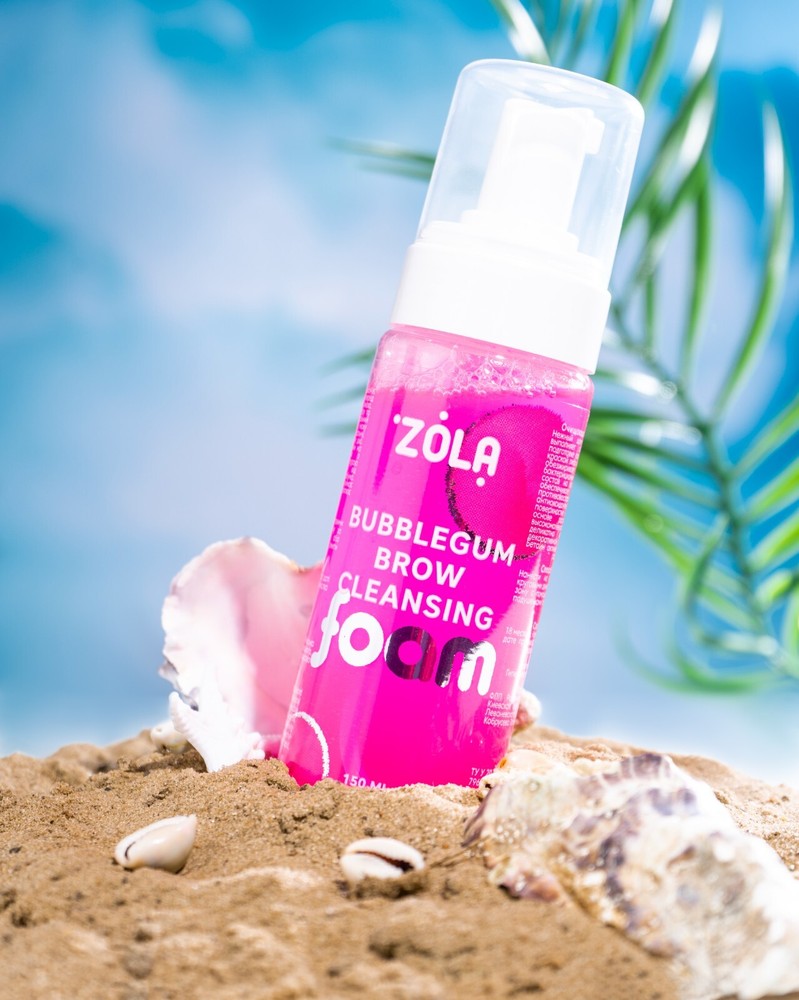 ZOLA EYEBROW CLEANSING FOAM BUBBLEGUM