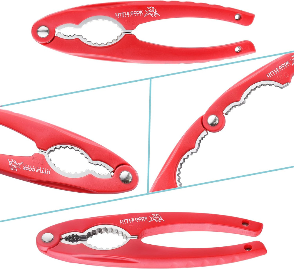 2PCS Nutcracker, Stainless Steel Nut Crackers for All Nuts, Nutcracker Tool for