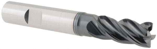 Iscar 1/2" Diam 4 Flute Solid Carbide Corner Chamfer End Mill 3-1/2" OAL, 1" ...