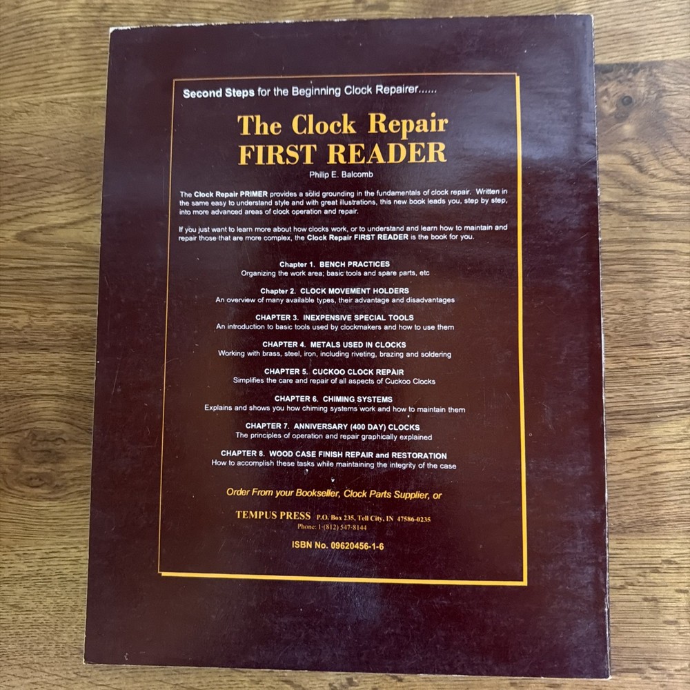 Philip Balcomb Clock Repair Primer 7th Edition + First Reader 3rd Edition Set