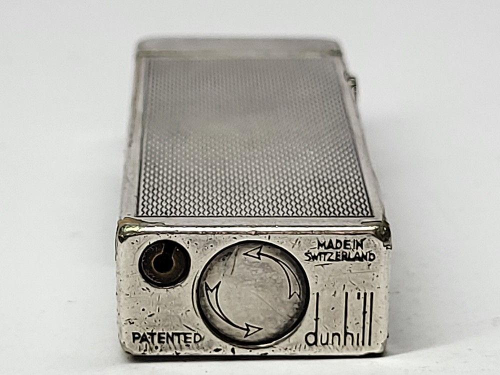 Vintage DUNHILL Silver Plated Gas Lighter