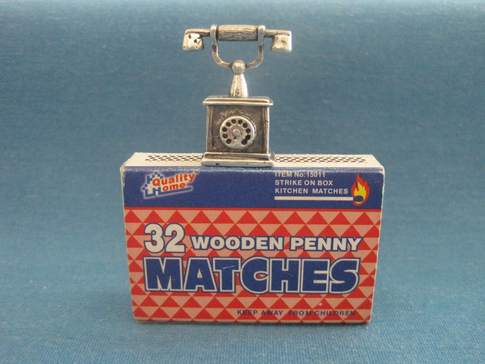 Telephone. Souvenir. Sterling Silver 925.