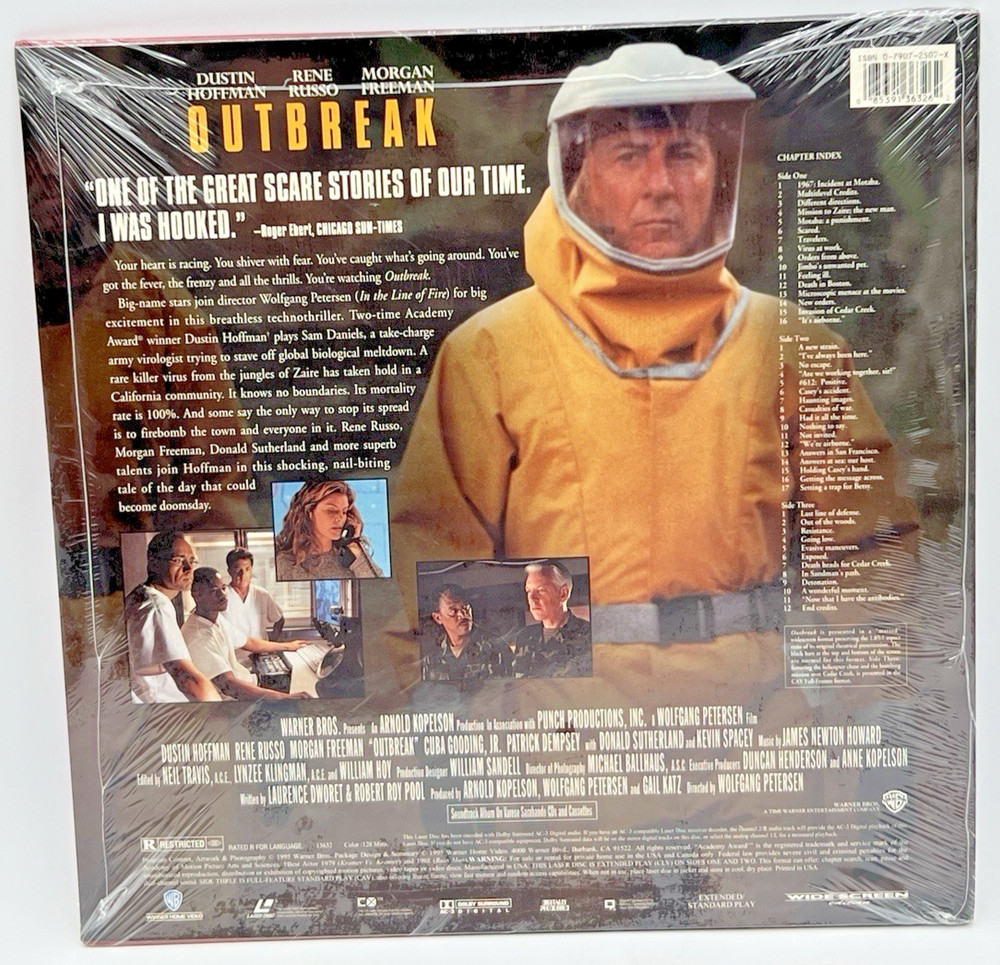 (7) NEW SEALED LASERDISC LD- STARGATE, RIVER WILD, OUTBREAK, UNDER FIRE