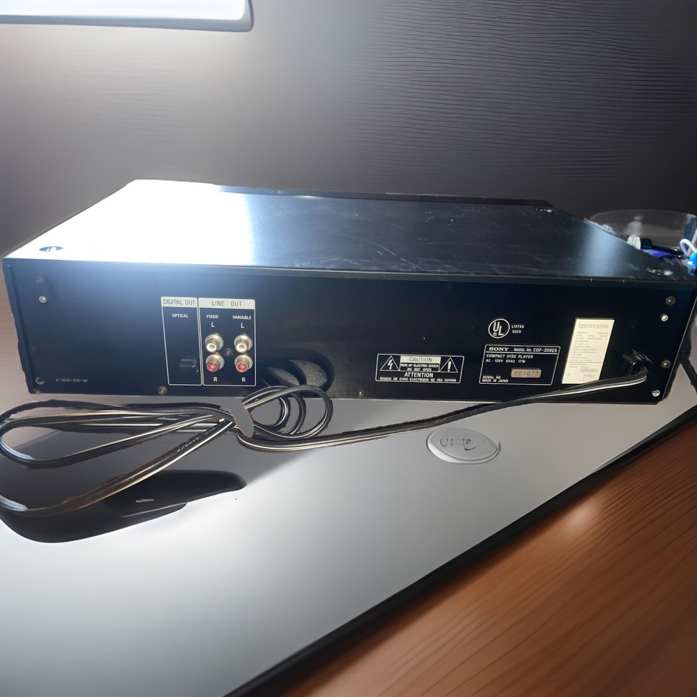 SONY CDP-209ES Compact Disc CD Player High Density Linear Converter f(s) = +🤓