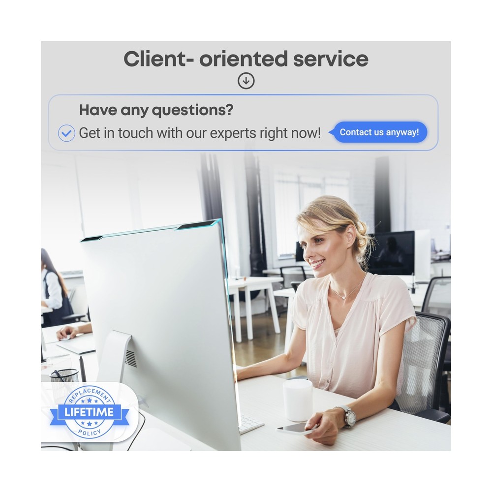 VINTEZ Blue Light Blocking Screen Protector Panel for 27 inch Diagonal LED PC...