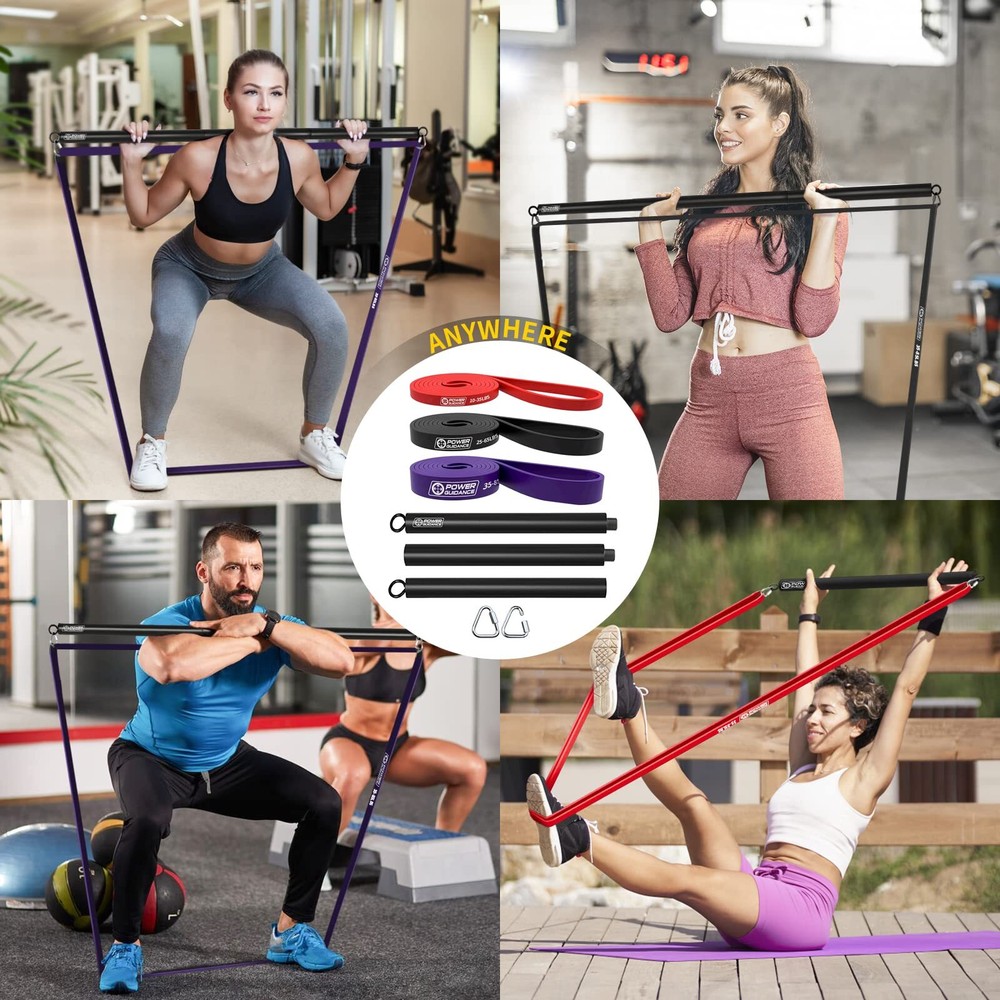 Resistance Bands Kit for Pull-Ups Stretching Powerlifting and Full-Body Worko