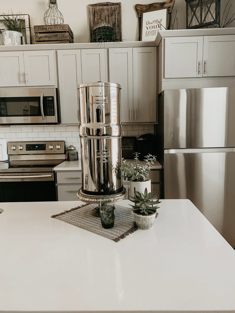 Berkey Water Filter System w/ 2 Boroux Filters & Water Level Spigot