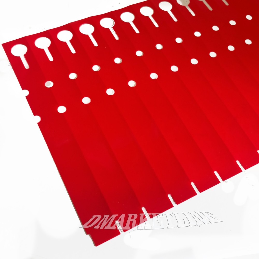 Wrap Around labels plastic thermal plant red labels 7" x 3/4" tree loop.