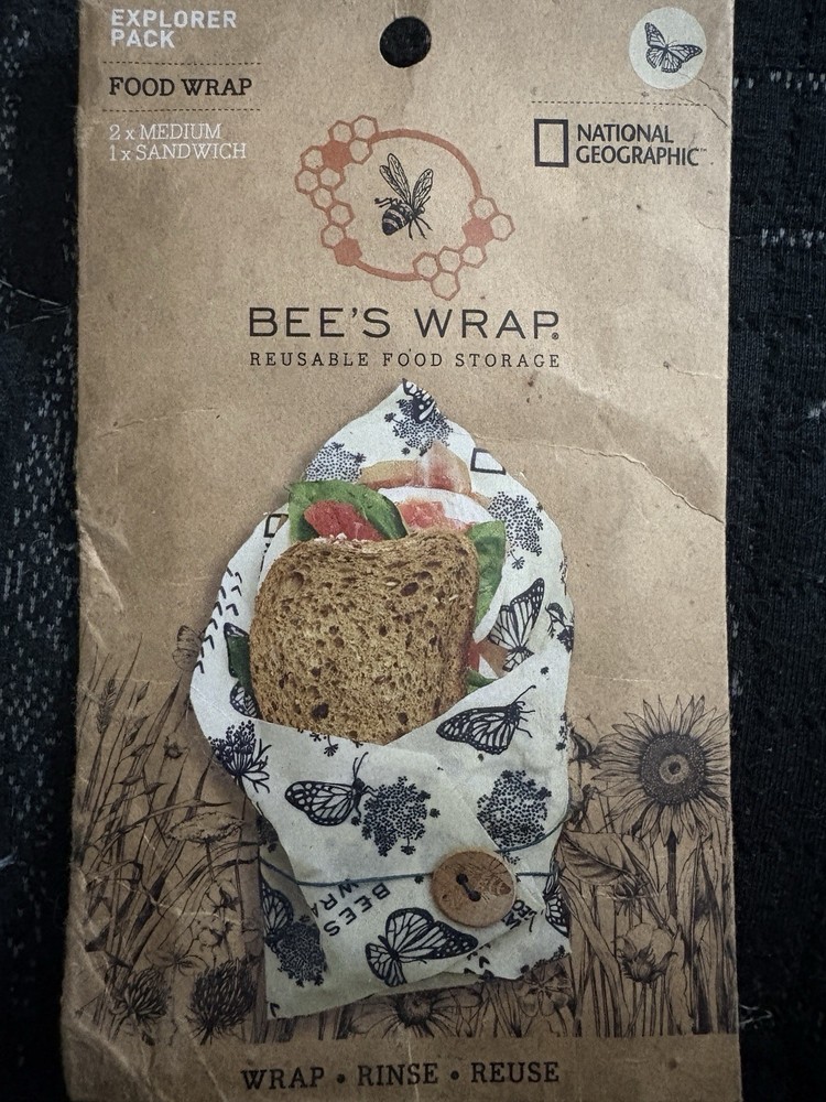 Bee's Wrap Reusable Food Storage  3 Wraps