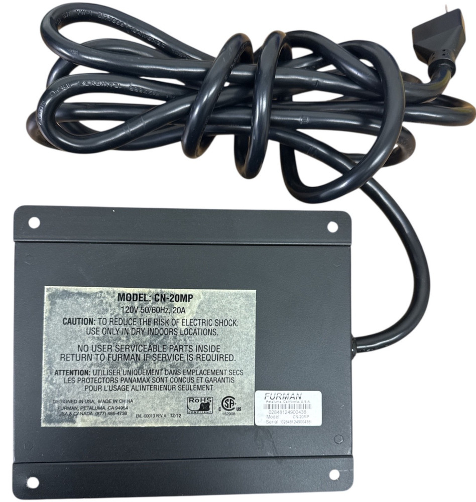Furman CN-20MP Power Conditioner Module 20A Outlets Remote Control Interface