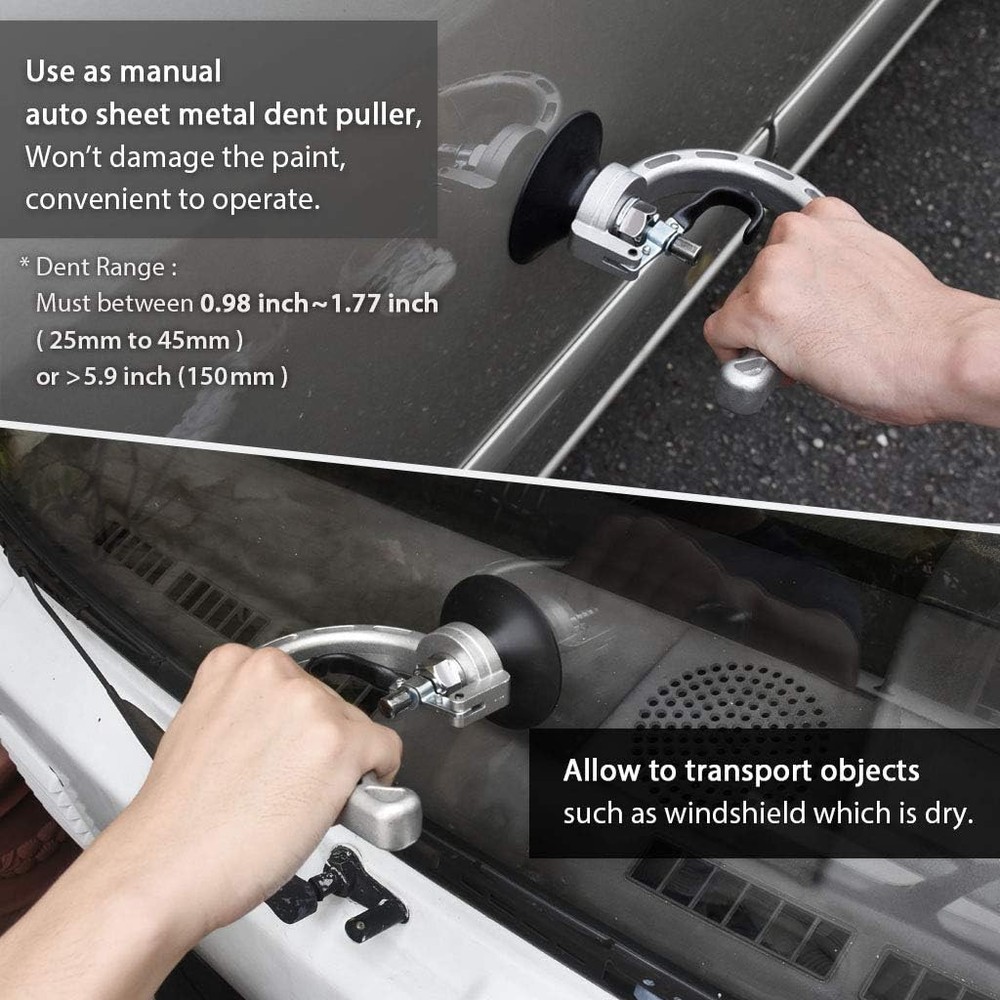 Powerful Suction Cup Aluminum Dent Puller - 2.95 inches