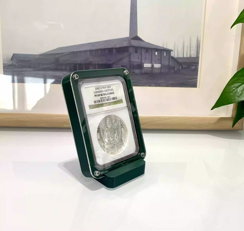 1 Slab Colored Display Frame Case Box with Stand For NGC THICK Holder