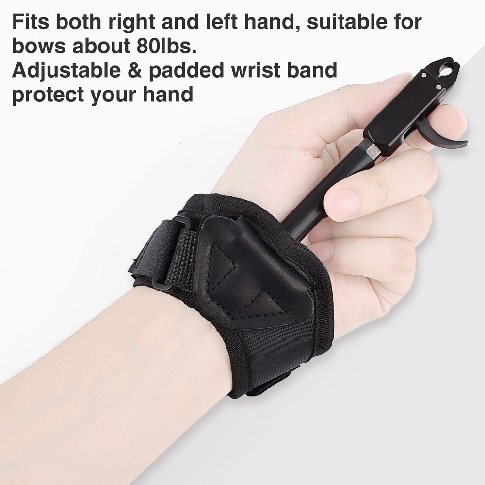 1x Archery Compound Bow Release Aids Adjustable Comfortable Quick Release