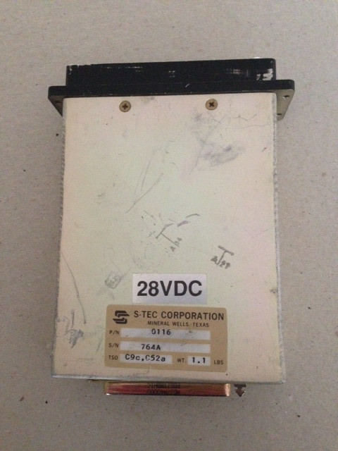 S-TEC Pitch Stabilization System (PSS) Display Unit 0116, 28VDC